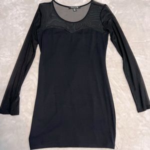 Forever 21 Black Long Sleeve Dress